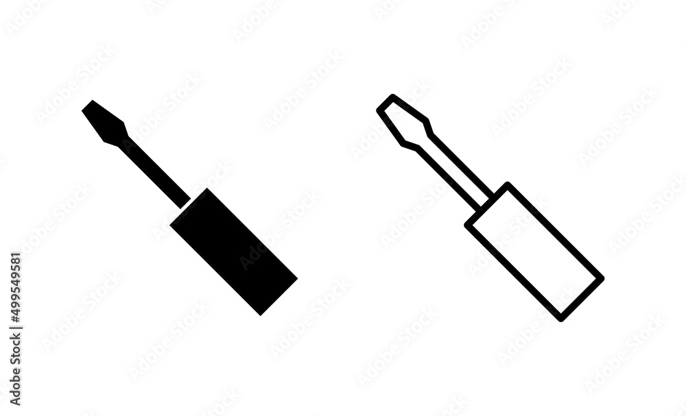 Screwdriver icon vector.tools sign and symbol Screwdriver icon vector.tools sign and symbol