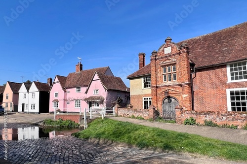 old english village Kersey, Suffolk, England  photo