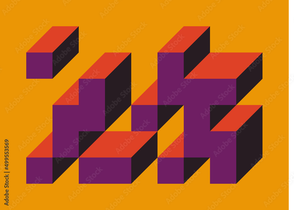 Implementation of Edward Zajec’s “Il Cubo” from 1971. Essentially a Truchet tile set of 8 tiles and rules for placement art illustration Implementation of Edward Zajec’s “Il Cubo” from 1971. Essentially a Truchet tile set of 8 tiles and rules for placement art illustration