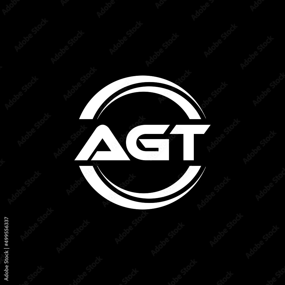 AGT letter logo design with black background in illustrator, vector logo modern alphabet font overlap style. calligraphy designs for logo, Poster, Invitation, etc. AGT letter logo design with black background in illustrator, vector logo modern alphabet font overlap style. calligraphy designs for logo, Poster, Invitation, etc.