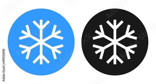 Keep frozen vector food product package label. Keep frozen in fridge, snowflake icon
