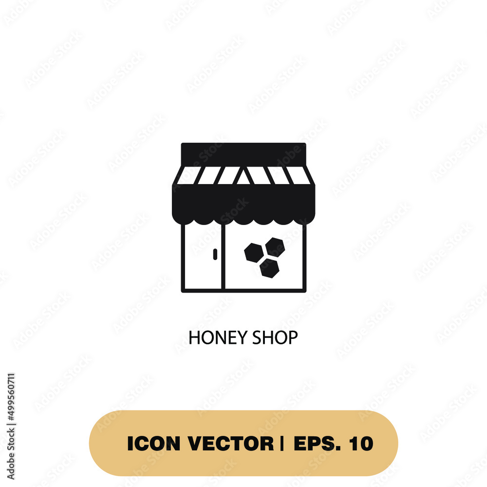 honey shop icons symbol vector elements for infographic web honey shop icons symbol vector elements for infographic web