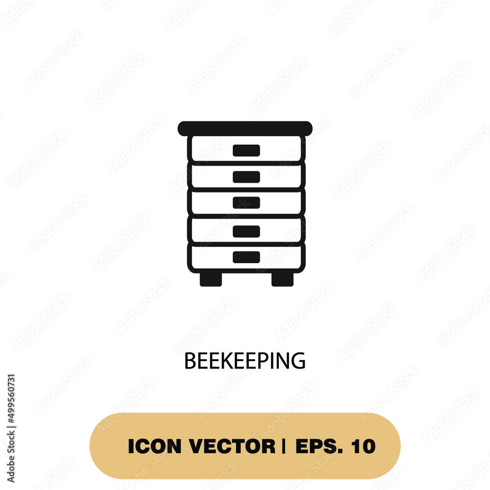 beekeeping icons symbol vector elements for infographic web beekeeping icons symbol vector elements for infographic web