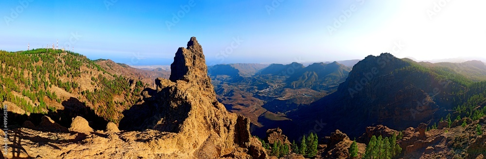 Obraz premium Panorámica del Pico de las Nieves en Gran Canaria