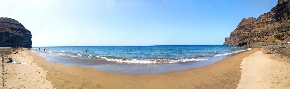 Playa Güigüi en Gran Canaria (Panorámica) 