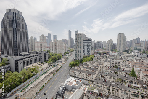 Wallpaper Mural Shanghai, China Empty city street COVID 19 Lockdown Torontodigital.ca