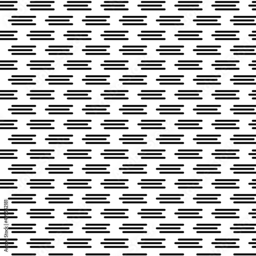 horizontal black geometric line pattern with white color background .