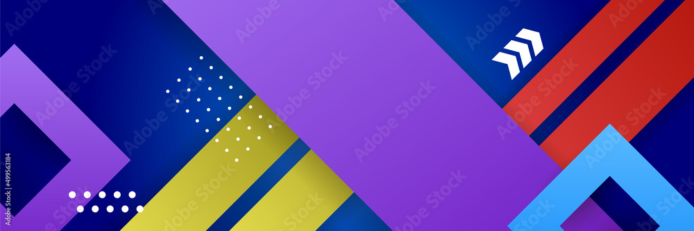 Abstract colorful banner background