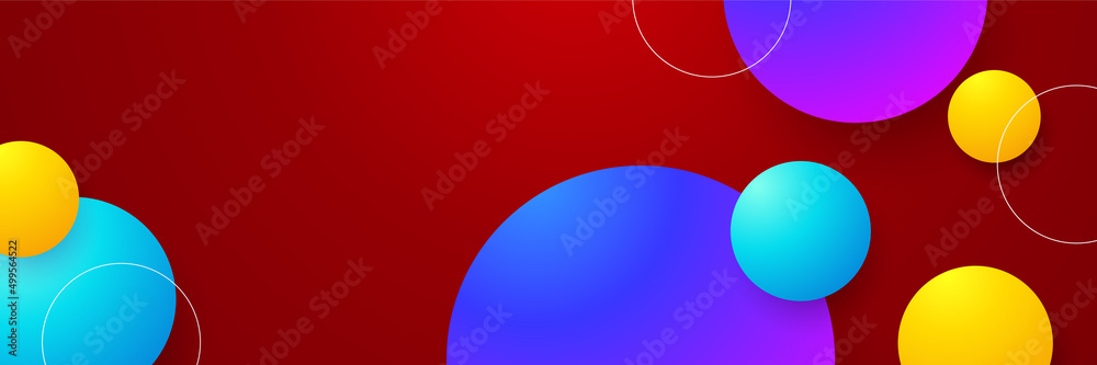 Abstract red yellow blue modern colorful banner background Abstract red yellow blue modern colorful banner background