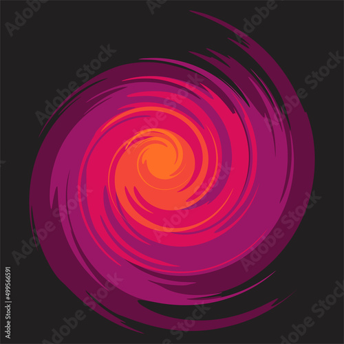 Simple background with gradient swirl pattern