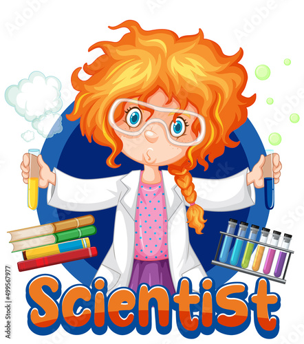 Scientist doing science experiment in the lab