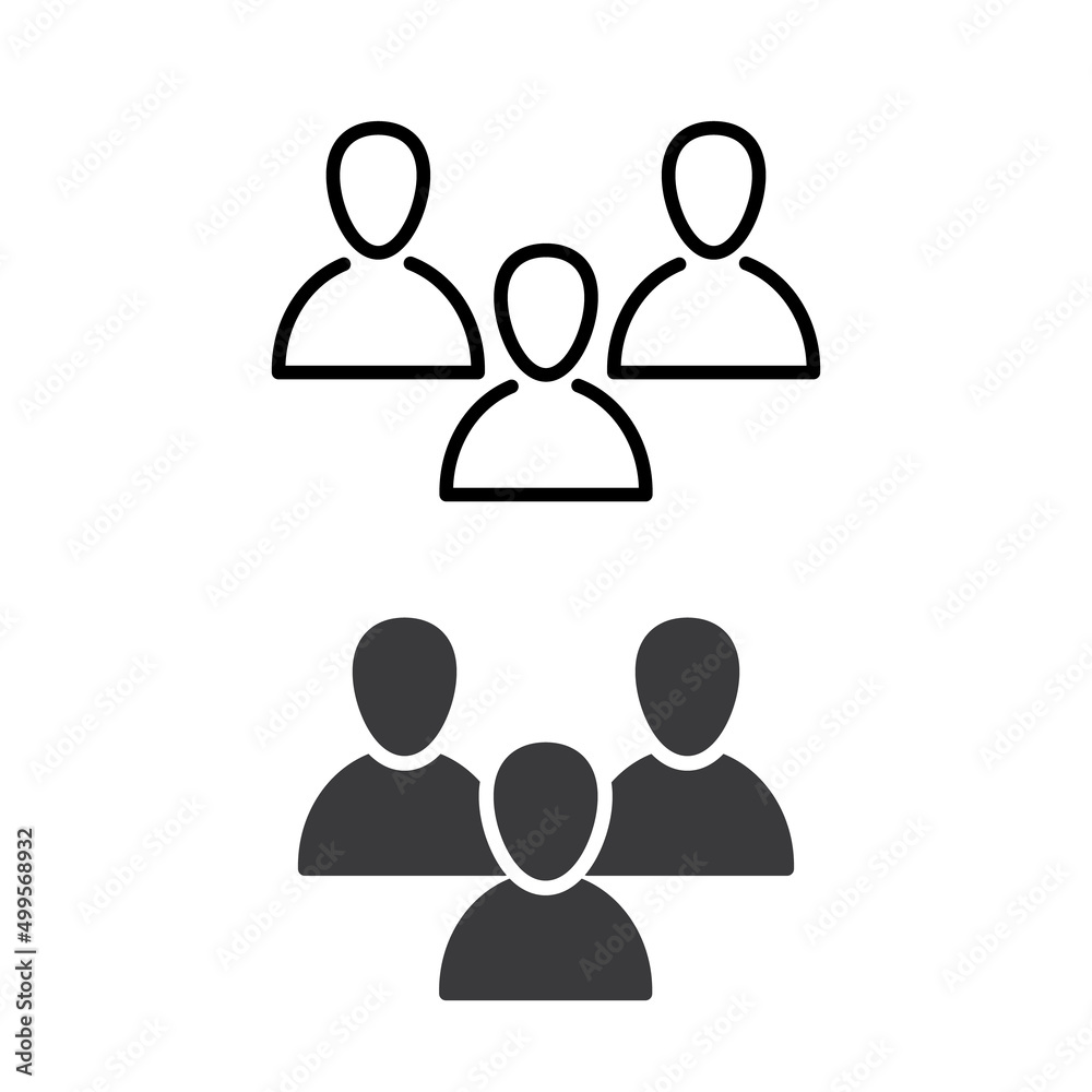 Group icon for business, poster, web design, etc.