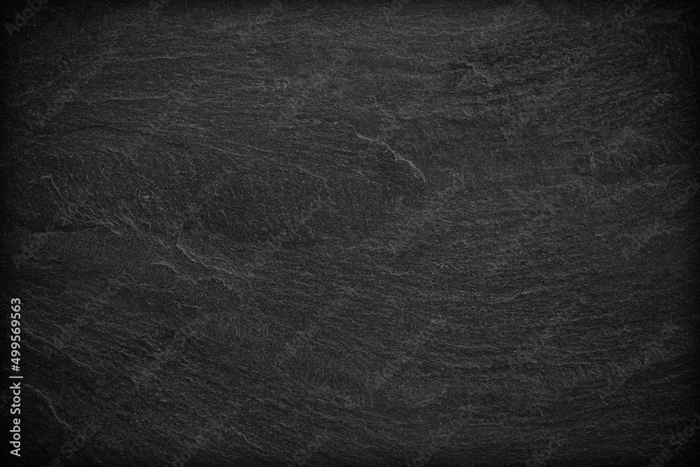 Fototapeta premium Dark grey black slate background or texture.