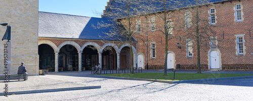 Exterior Averbode Abbey in Scherpenheuvel-Zichem in Belgium photo