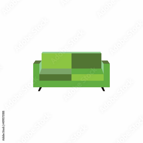 Sofa vector logo icon illustration background