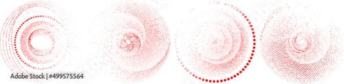 Grunge lines in Circle Form . Spiral Vector Illustration .Textured round Logo . Design element . Abstract Geometric circular shapes .Rotating grunge radial line. Concentric circles