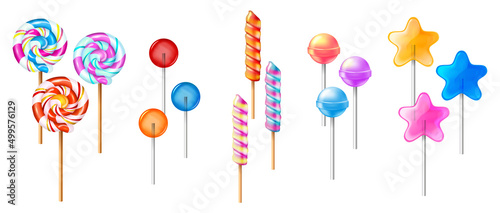 Realistic Sweets Icons Collection
