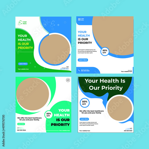 Medical Social Media Post Template 