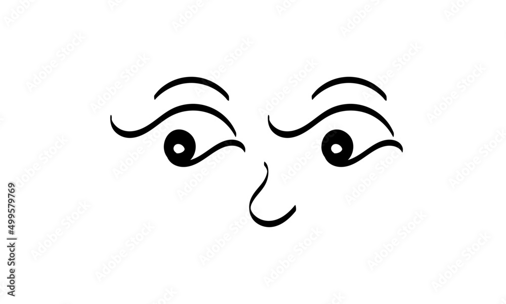Cute face expressions for print or use as stickers, card, poster or T shirt Cute face expressions for print or use as stickers, card, poster or T shirt
