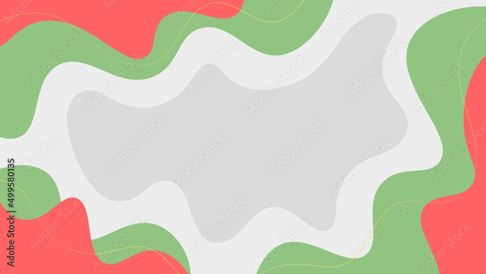 Abstract Colorful Flat Waves Background Design In White Abstract Colorful Flat Waves Background Design In White