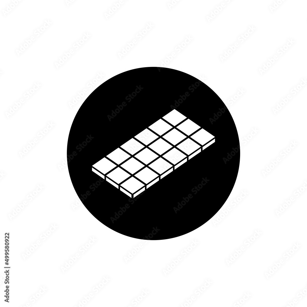 Chocolate icon in black round Chocolate icon in black round