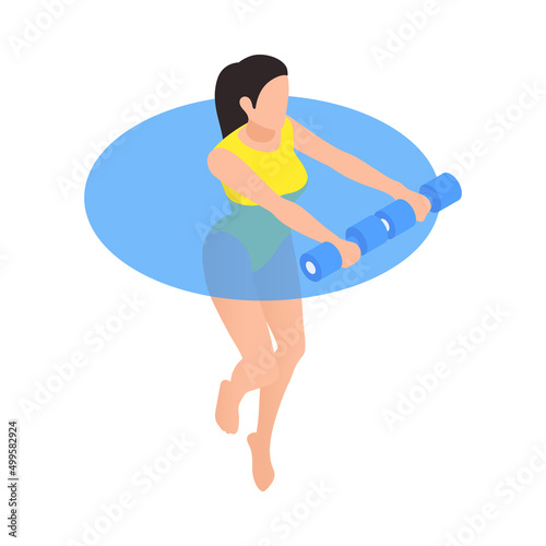 Water Fitness Icon © Macrovector