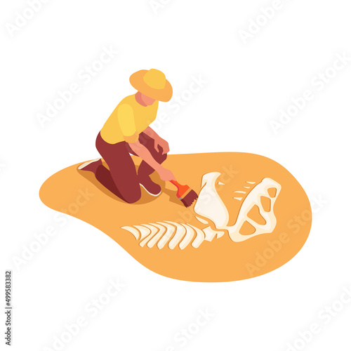 Archeology Isometric Icon