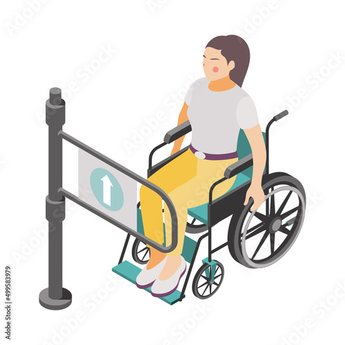Disabled Woman Illustration