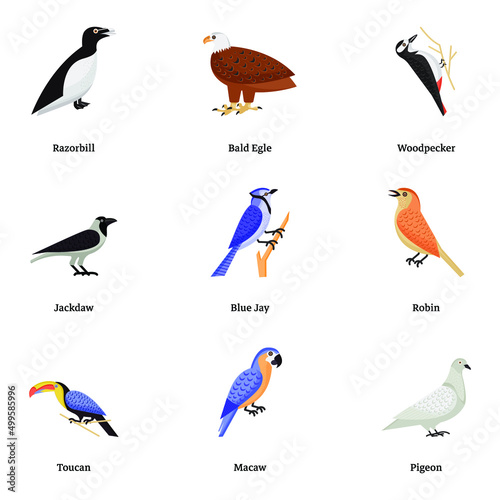 Set of Creatures Isometric Icons