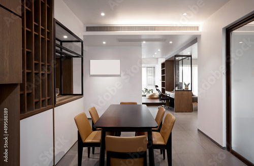 Modern and comfortable interior  dining room