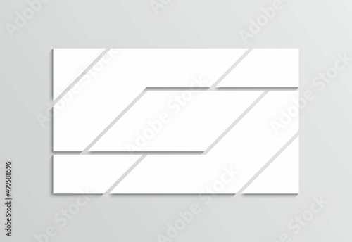 Frame images. Photo mood board grid. Collage layout. Moodboard template. Mosaic pictures. Album brandboard. Vertical gallery banner. Presentation background. Organised portfolio. Vector illustration