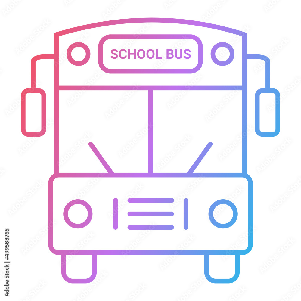 School Bus Icon Design School Bus Icon Design