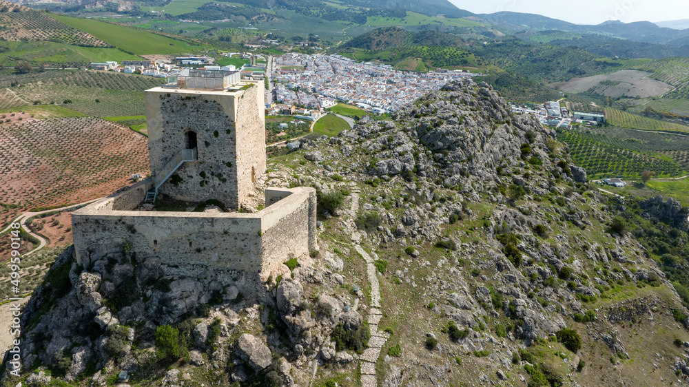 castillo del hierro junto al municipio de Pruna en la provincia de Sevilla, Andalucía