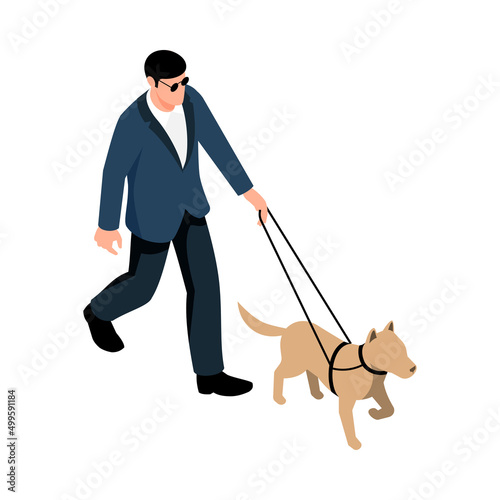 Blind Man Illustration