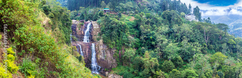 Ramboda waterfall in Sri Lanka
