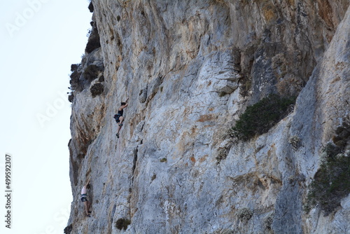 Climber on the rock