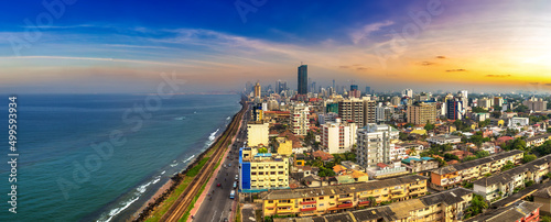 Tablou canvas Panoramic view of Colombo
