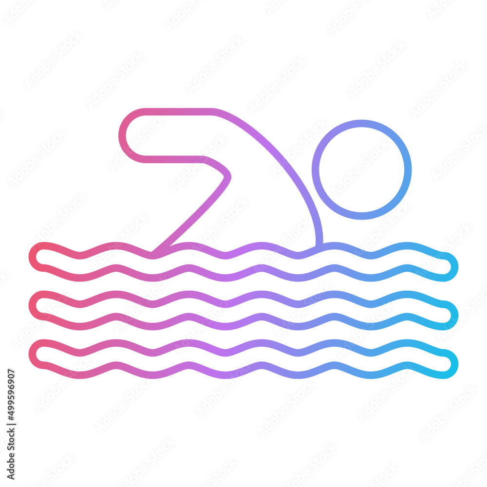 Swimmer Icon Design