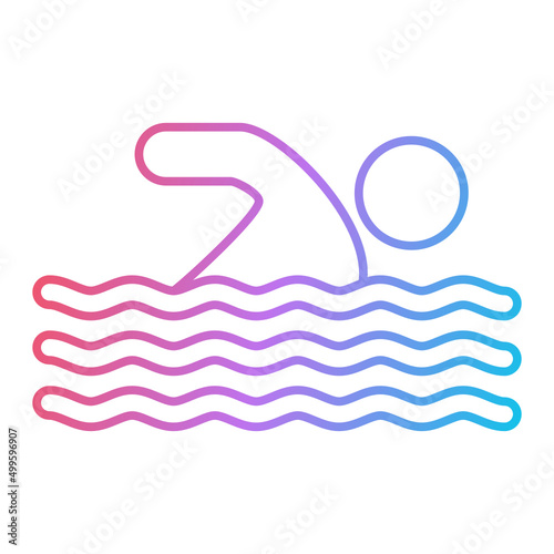 Swimmer Icon Design