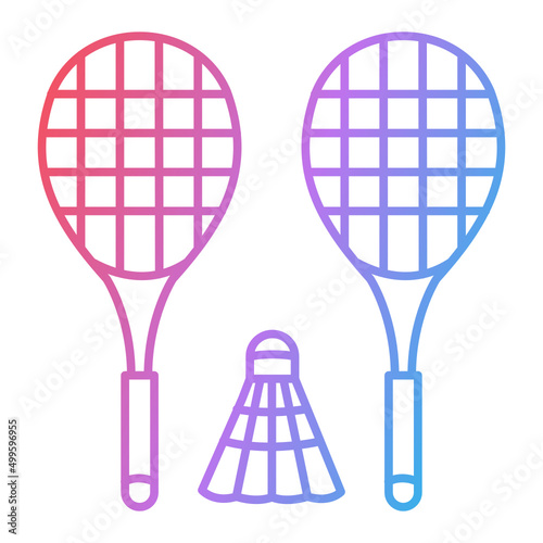 Badminton Icon Design