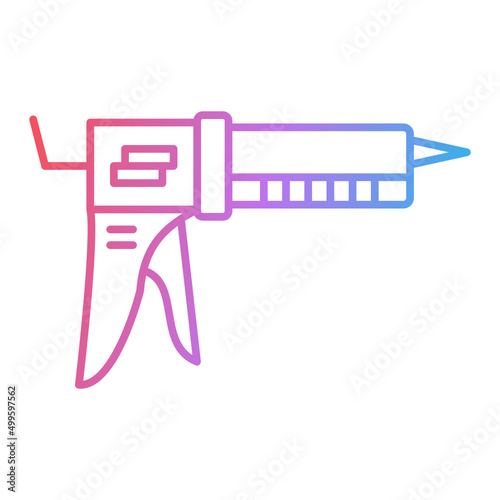 Caulk Gun Icon Design