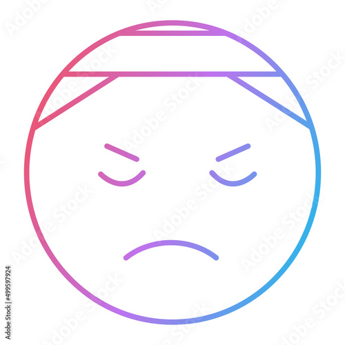 Injury Emoji Icon Design