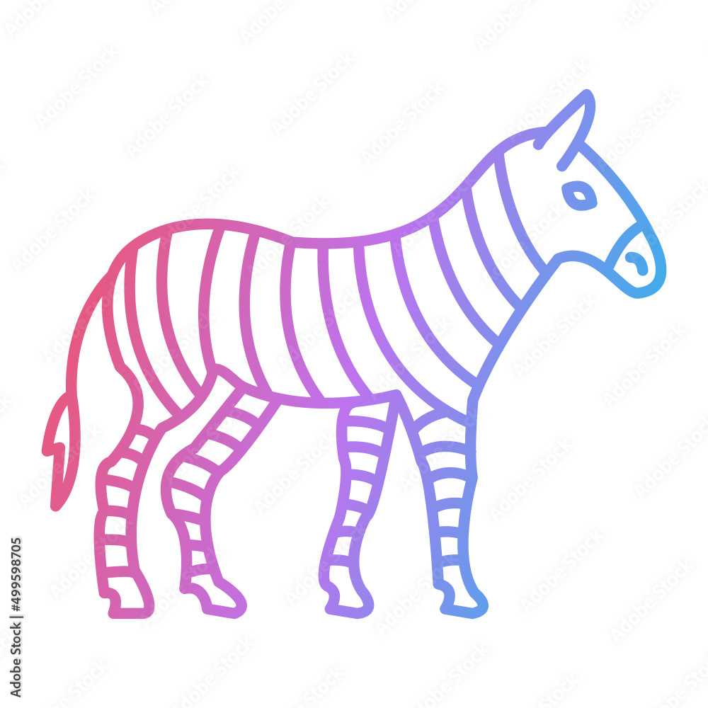 Obraz premium Zebra Icon Design