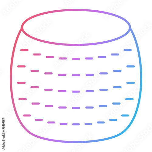 Pouf Icon Design