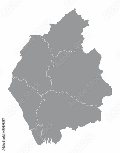 Cumbria county administrative map photo