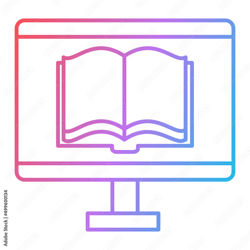 Online Library Icon Design Online Library Icon Design