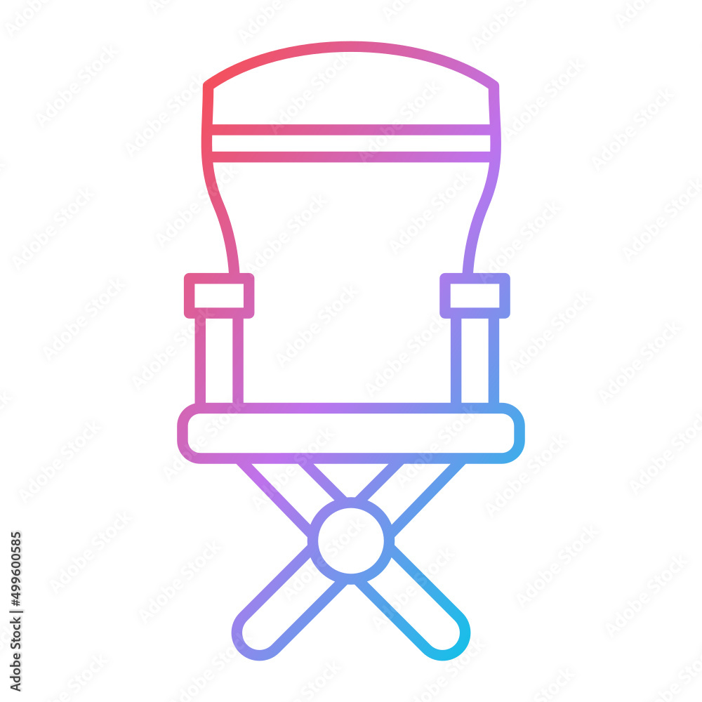 Camping Chair Icon Design Camping Chair Icon Design