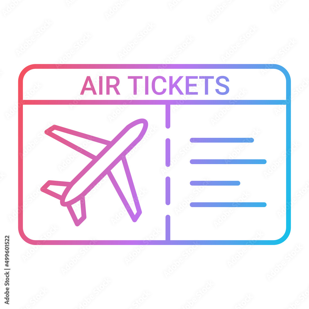 Plane Tickets Icon Design Plane Tickets Icon Design