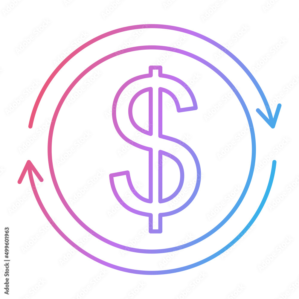 Money Flow Icon Design Money Flow Icon Design
