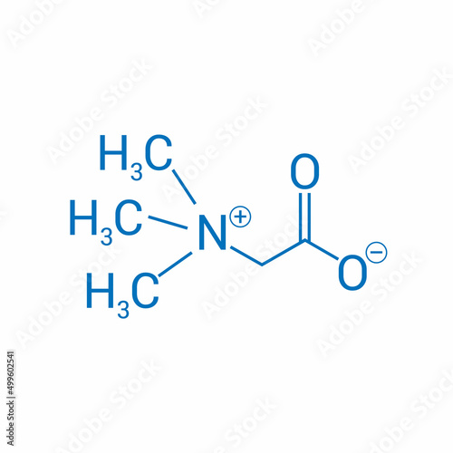 chemical structure of Betaine (C5H11NO2)